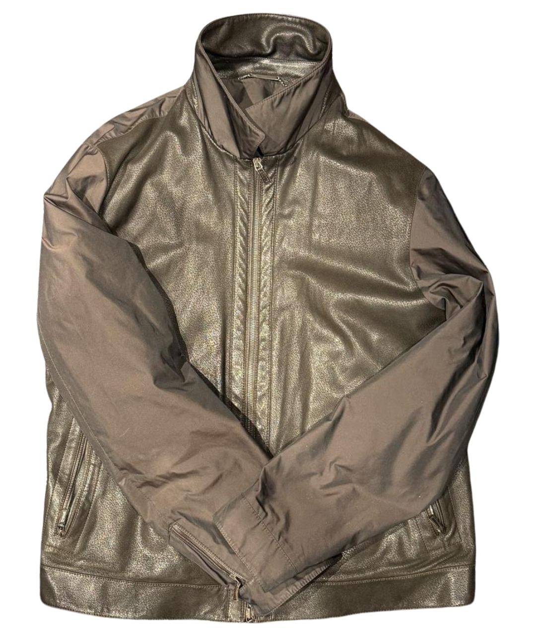 ERMENEGILDO ZEGNA XXX Черная кожаная куртка, фото 1