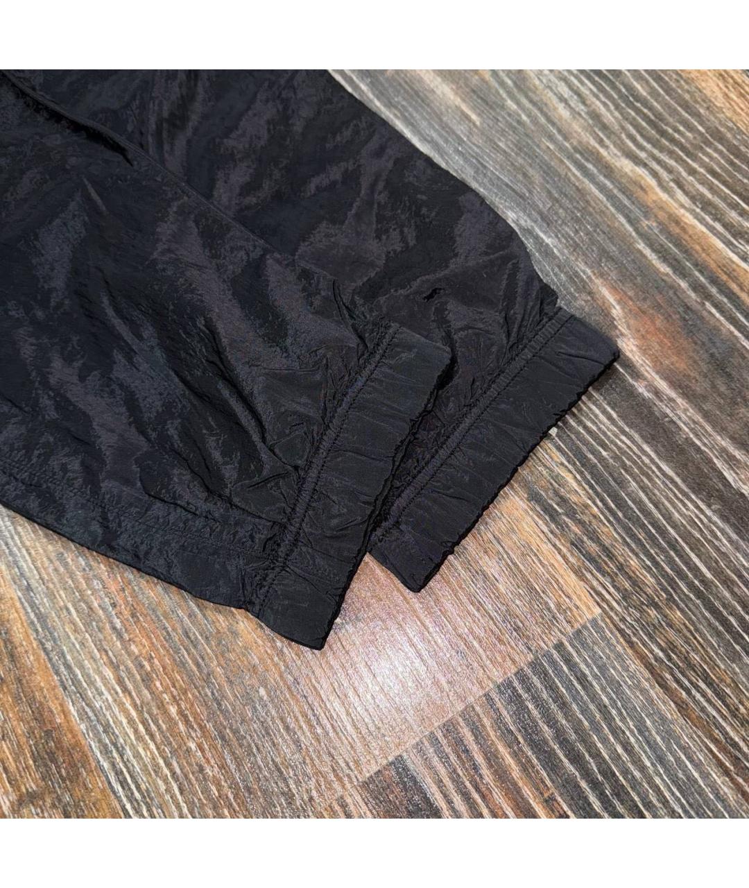 STONE ISLAND Черные полиамидовые повседневные брюки, фото 4