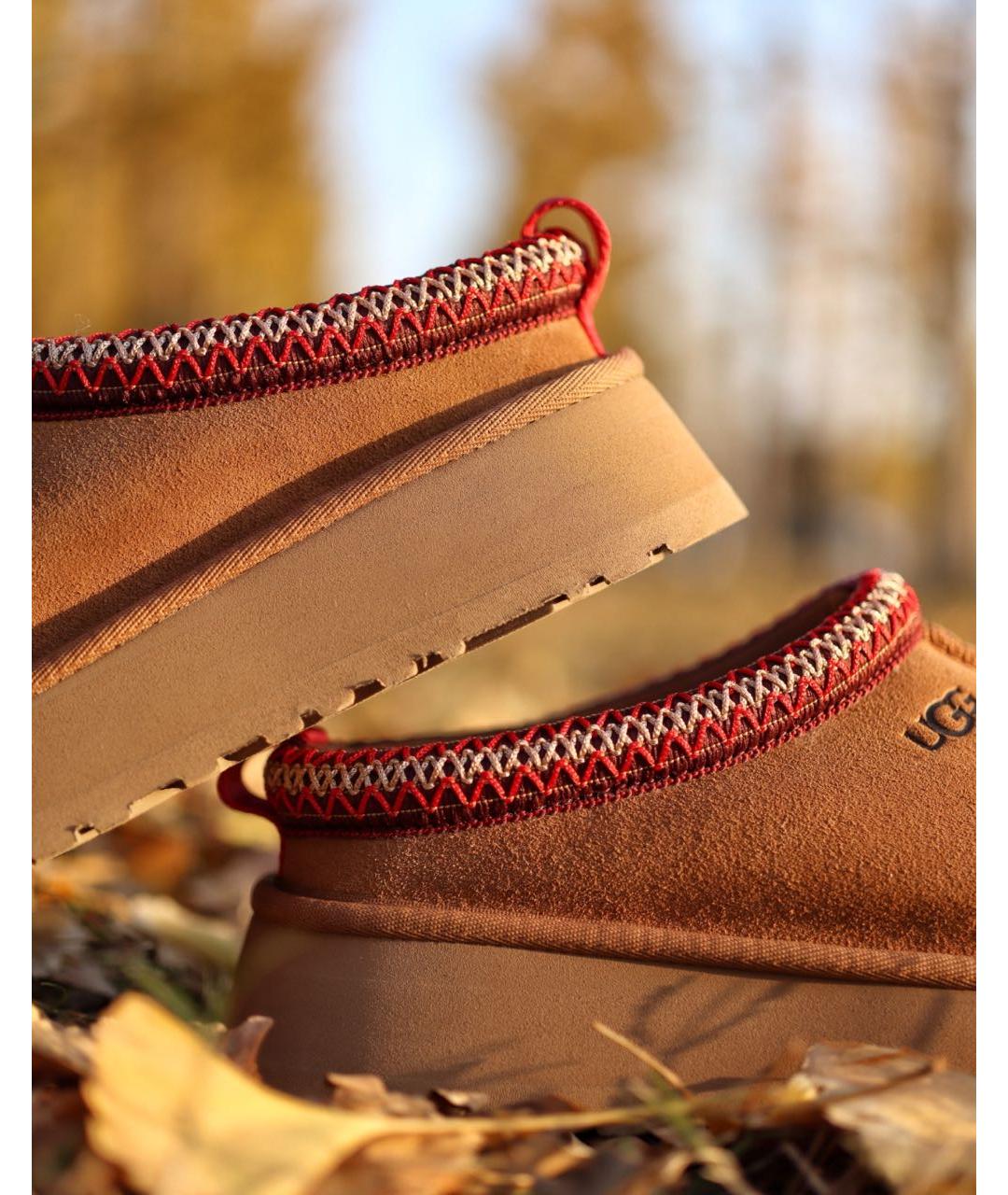 UGG AUSTRALIA Коричневые замшевые сабо, фото 8