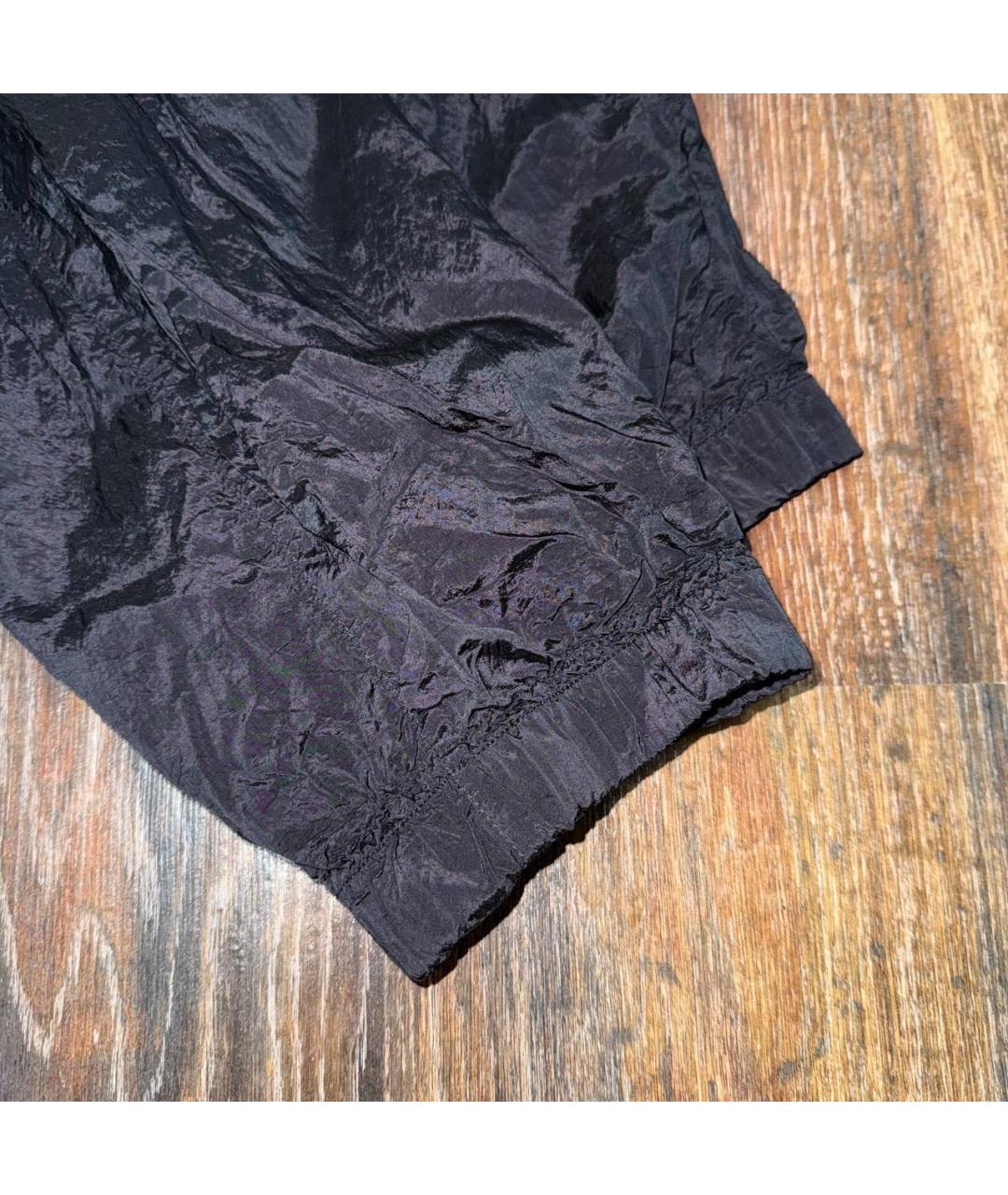 STONE ISLAND Черные полиамидовые повседневные брюки, фото 4