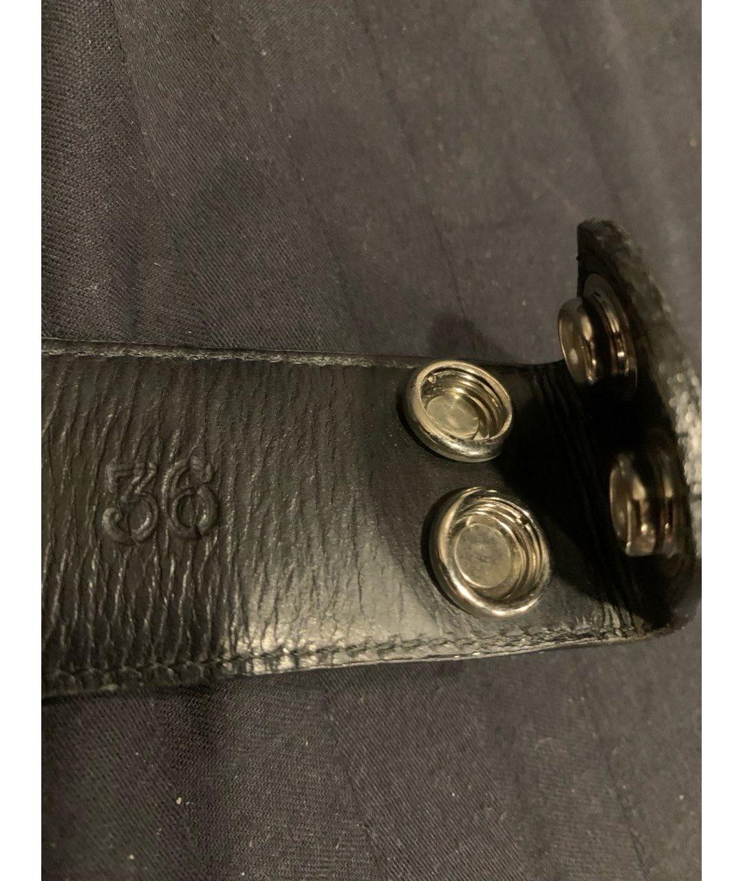 CHROME HEARTS Черный кожаный ремень, фото 5