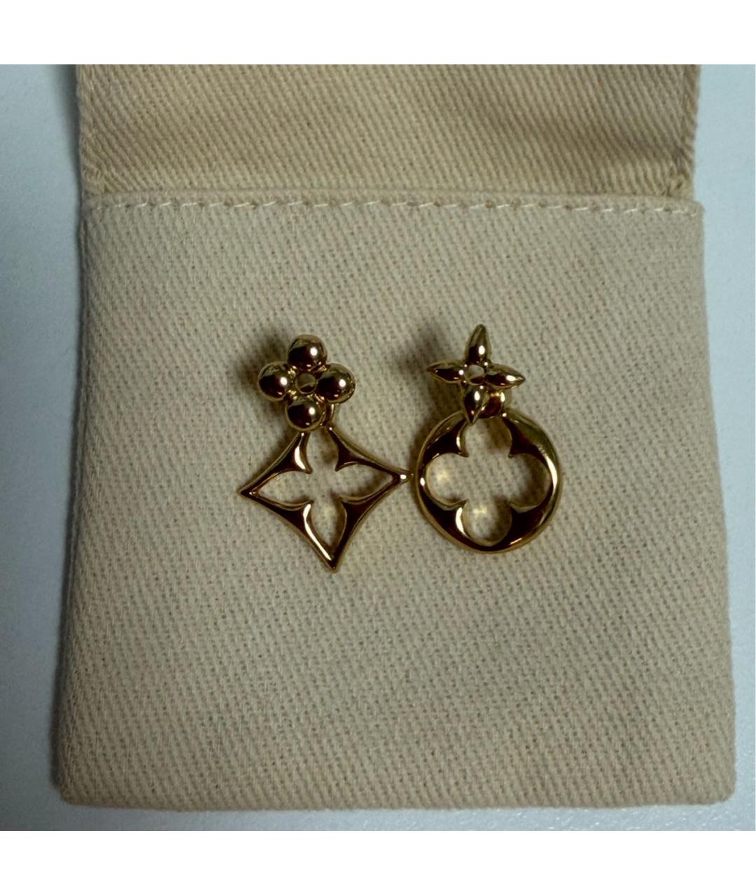 LOUIS VUITTON Золотые серьги, фото 2