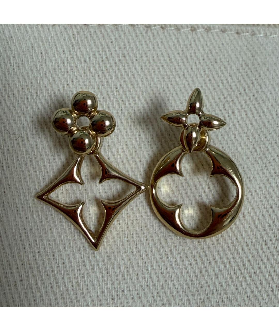 LOUIS VUITTON Золотые серьги, фото 3