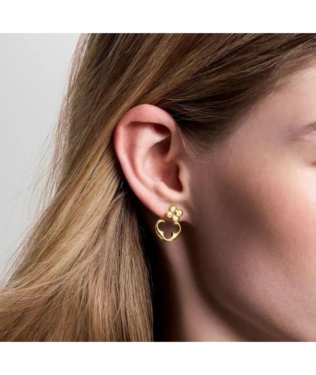 LOUIS VUITTON Золотые серьги, фото 4