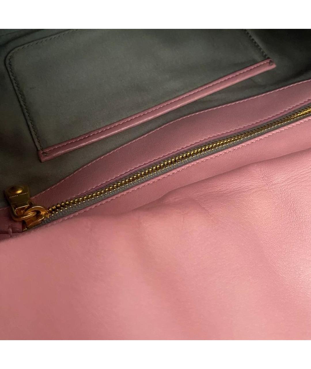 MIU MIU Розовая кожаная сумка через плечо, фото 6