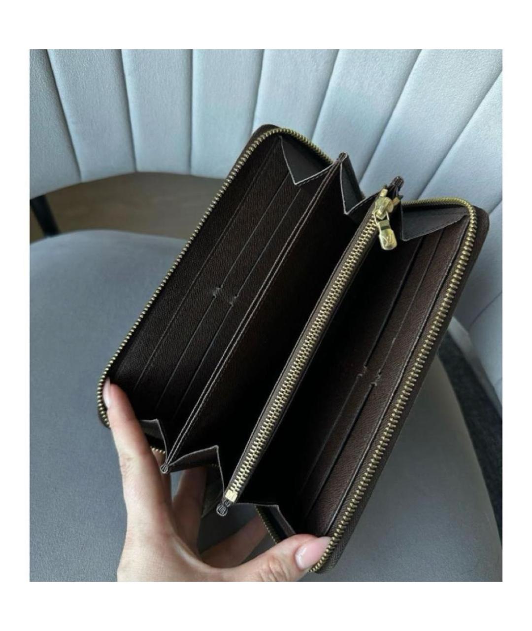 LOUIS VUITTON Коричневый кошелек, фото 4