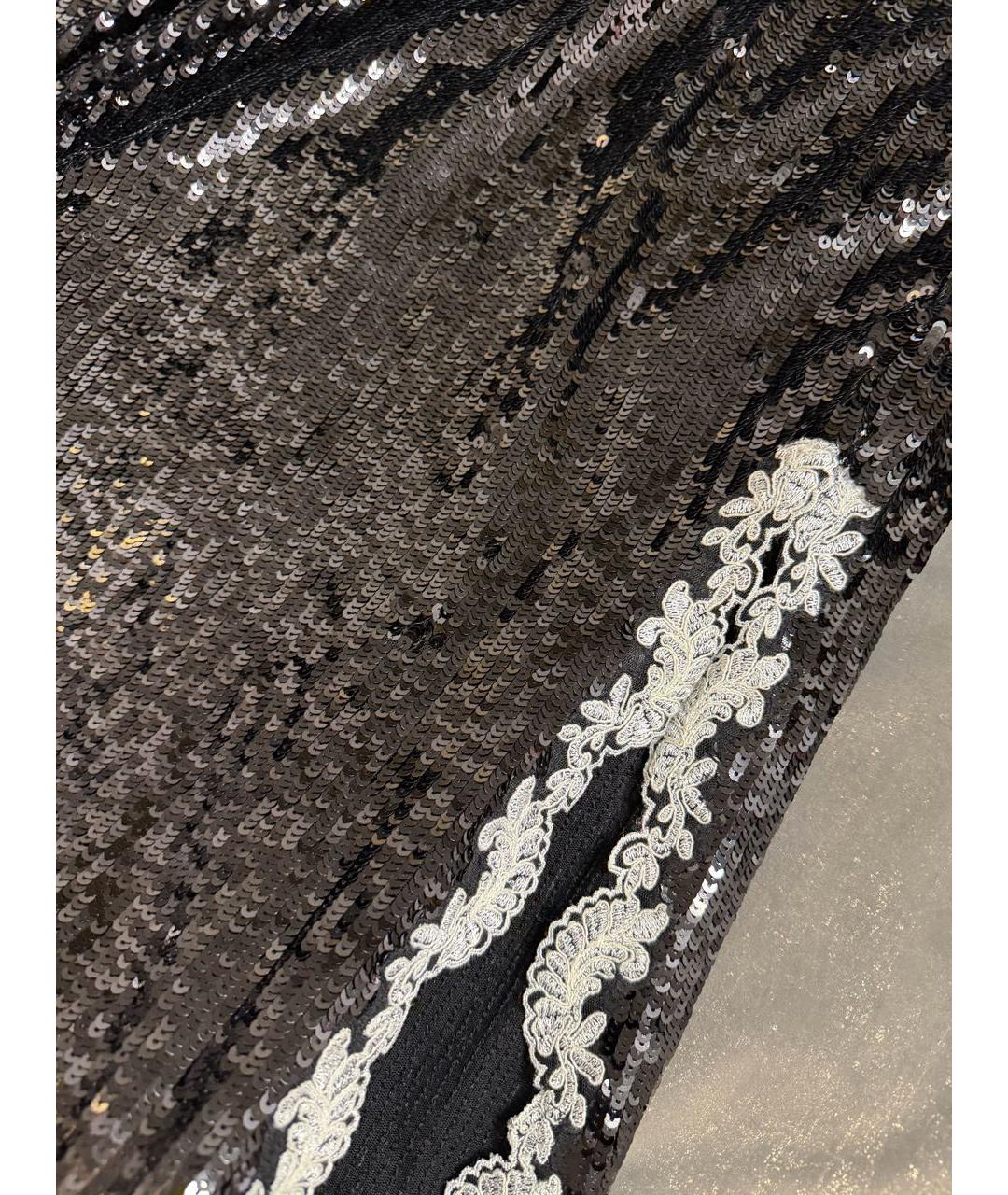 TWIN-SET Черное полиэстеровое вечернее платье, фото 5