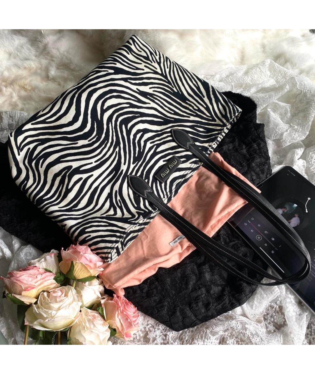 MIU MIU Мульти тканевая сумка тоут, фото 9