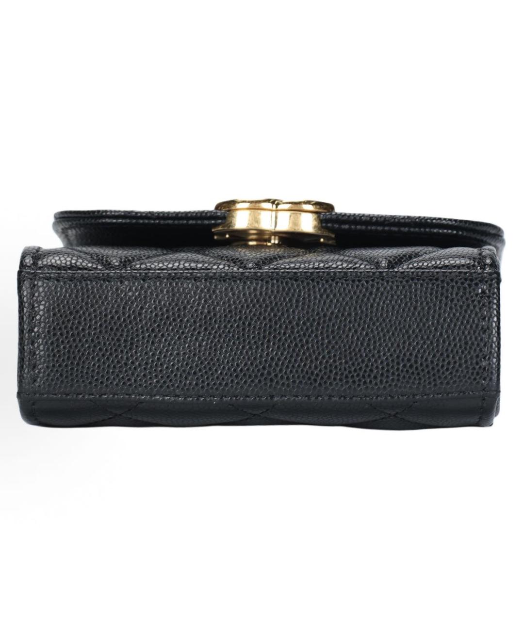 CHANEL Черная кожаная сумка через плечо, фото 4