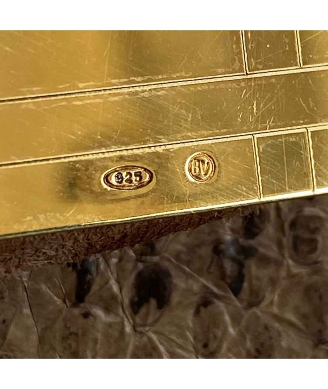 BOTTEGA VENETA Бежевая кожаная сумка с короткими ручками, фото 9