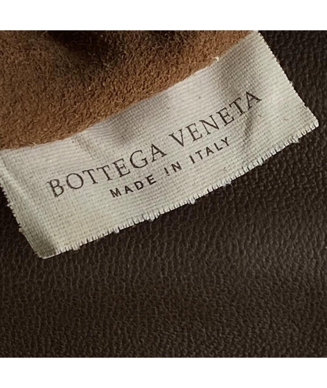 BOTTEGA VENETA Бежевая кожаная сумка с короткими ручками, фото 6