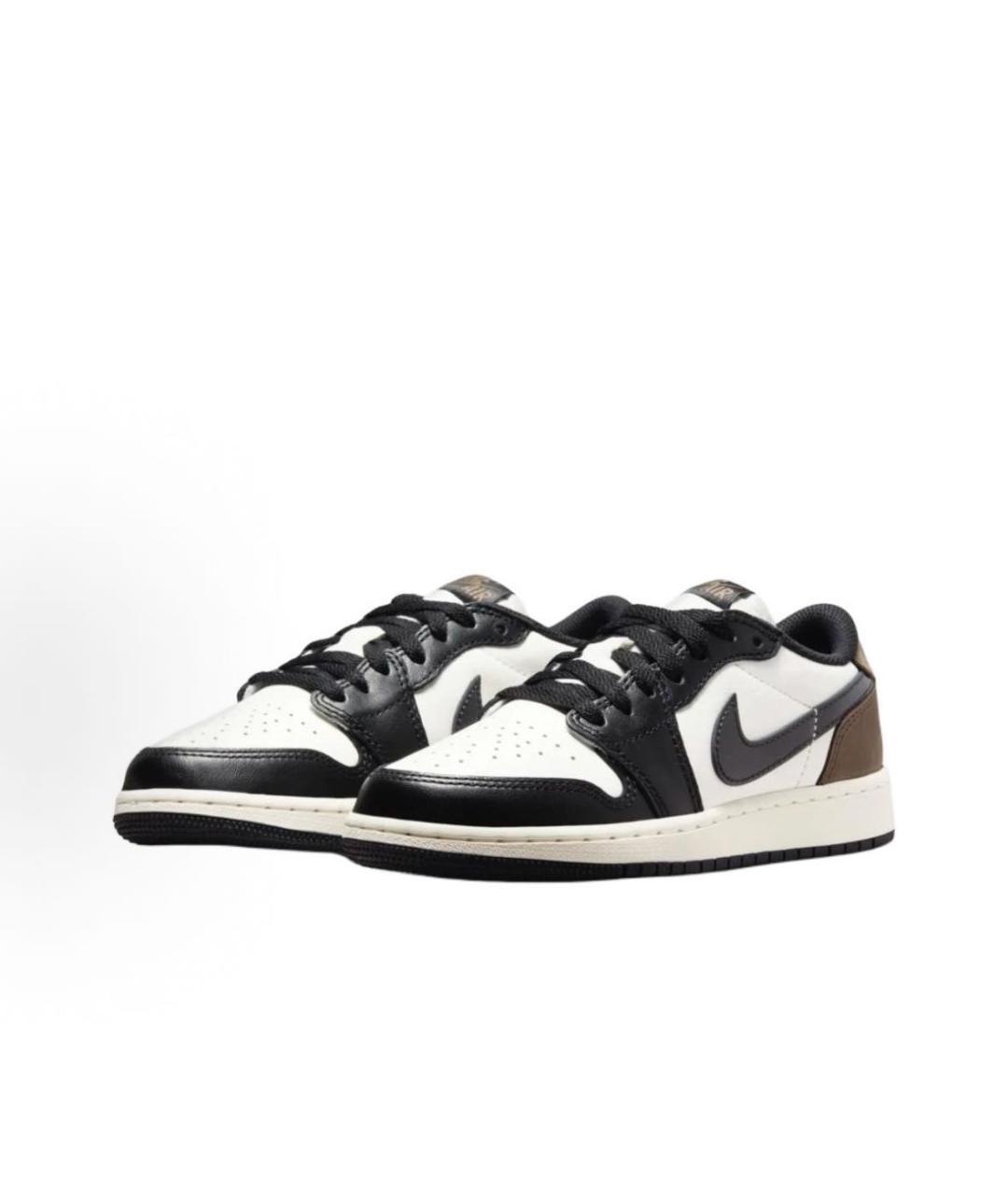 JORDAN Коричневые кожаные кроссовки, фото 2