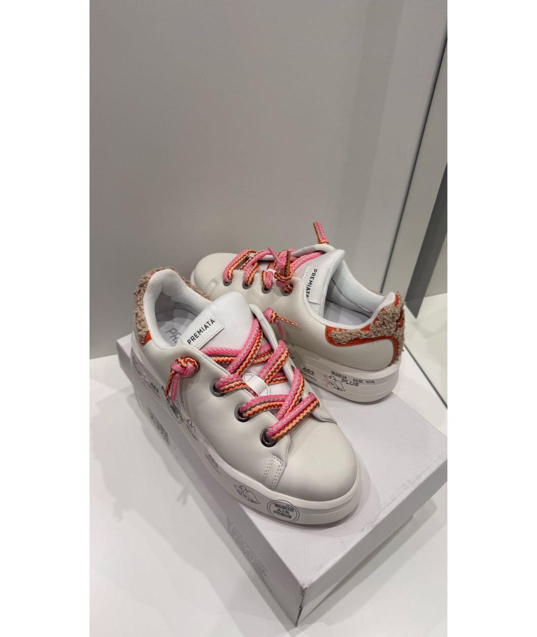 PREMIATA Белые кожаные кеды, фото 2