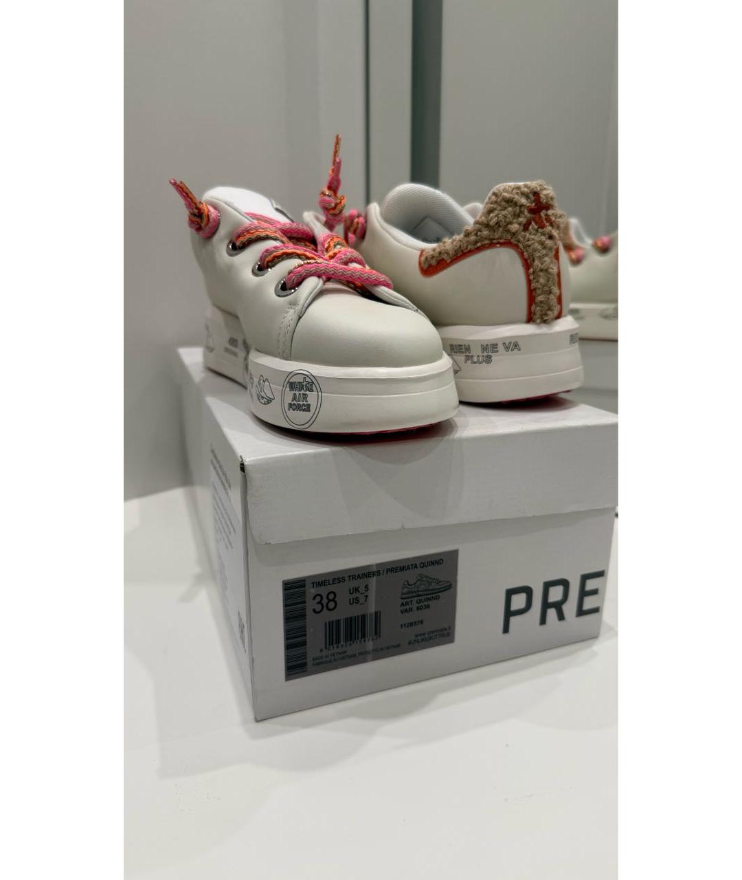 PREMIATA Белые кожаные кеды, фото 3