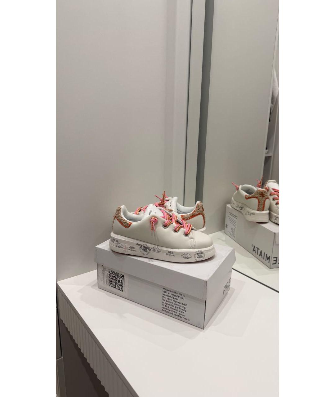 PREMIATA Белые кожаные кеды, фото 4