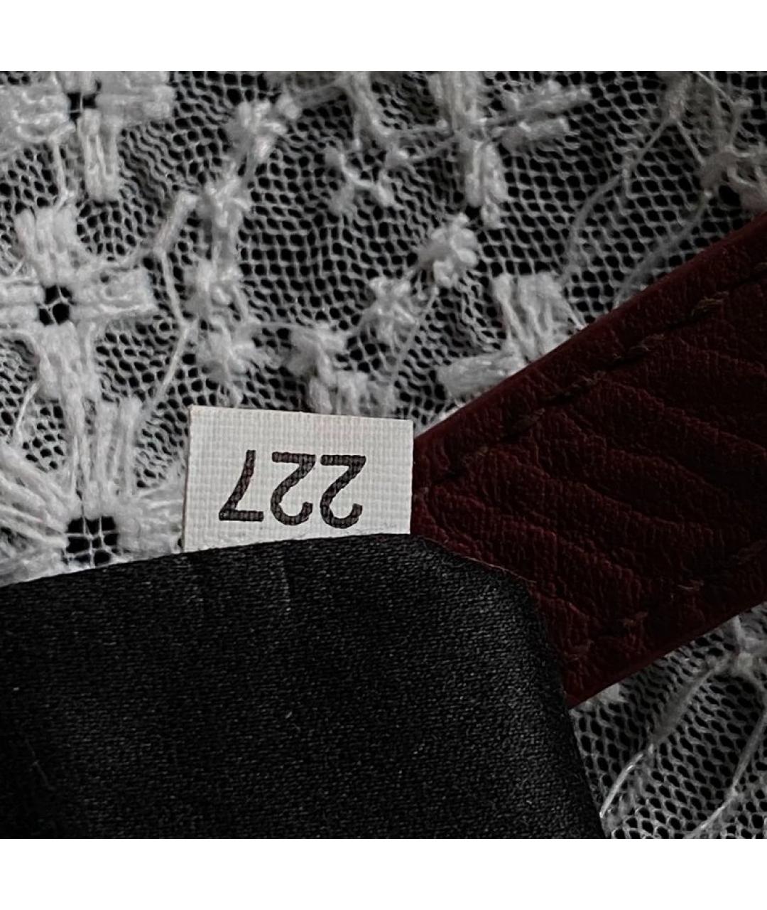 MIU MIU Бордовая кожаная сумка тоут, фото 5