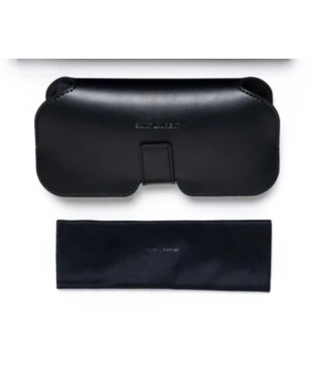 SAINT LAURENT Зеленые металлические солнцезащитные очки, фото 4