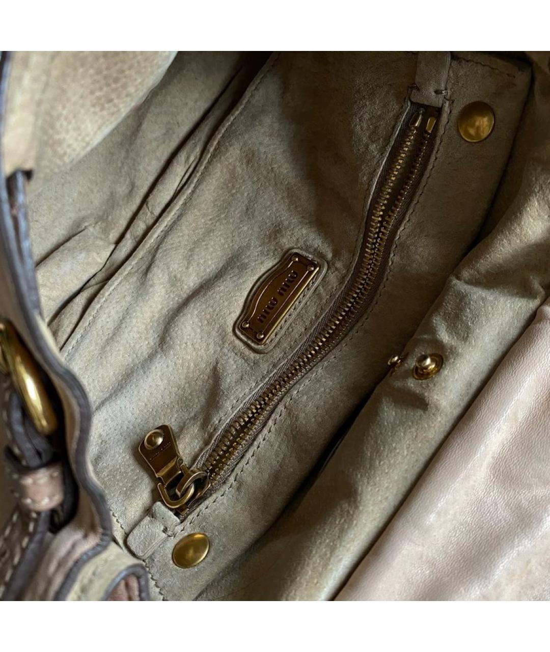 MIU MIU Мульти сумка с короткими ручками из экзотической кожи, фото 2