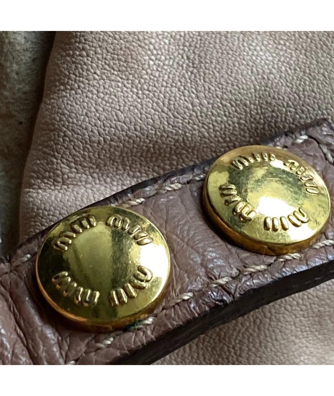 MIU MIU Мульти сумка с короткими ручками из экзотической кожи, фото 3