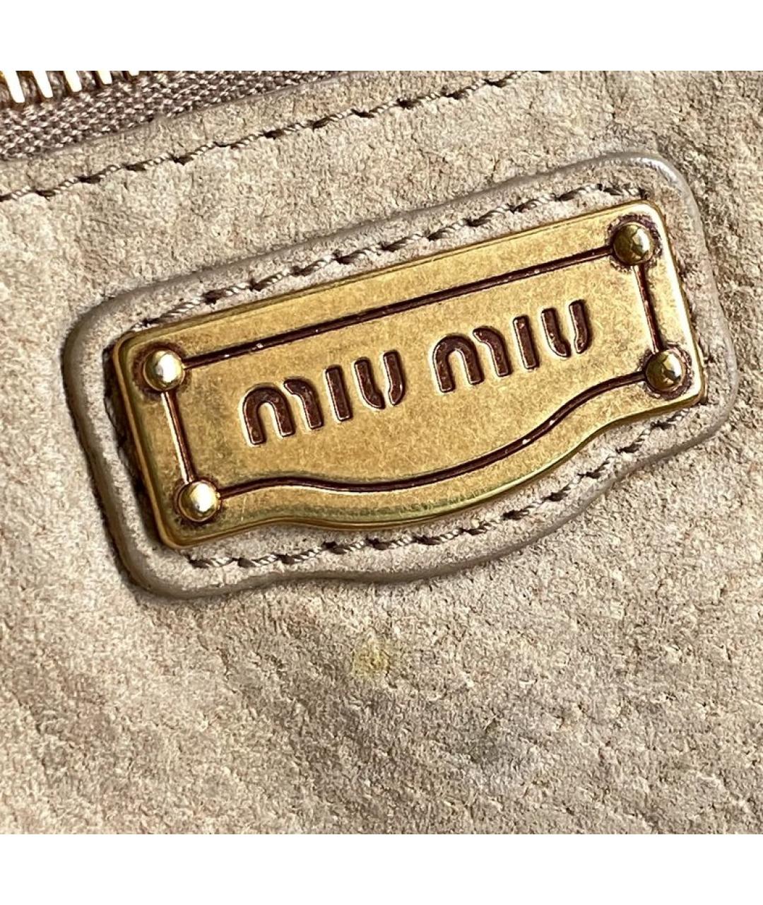 MIU MIU Мульти сумка с короткими ручками из экзотической кожи, фото 4