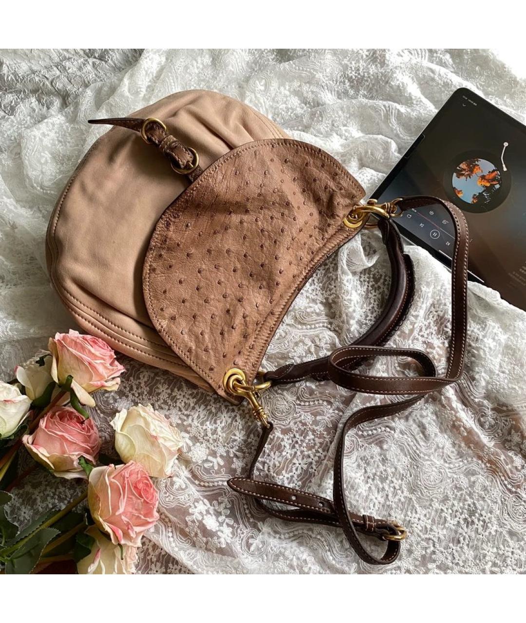 MIU MIU Мульти сумка с короткими ручками из экзотической кожи, фото 7