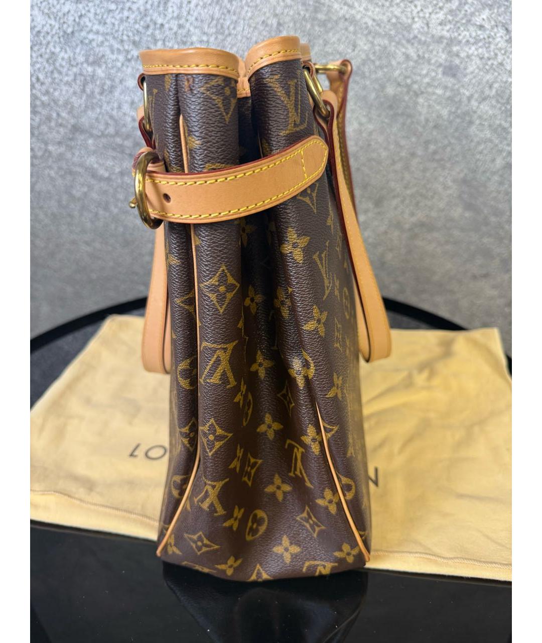 LOUIS VUITTON Коричневая сумка тоут, фото 3