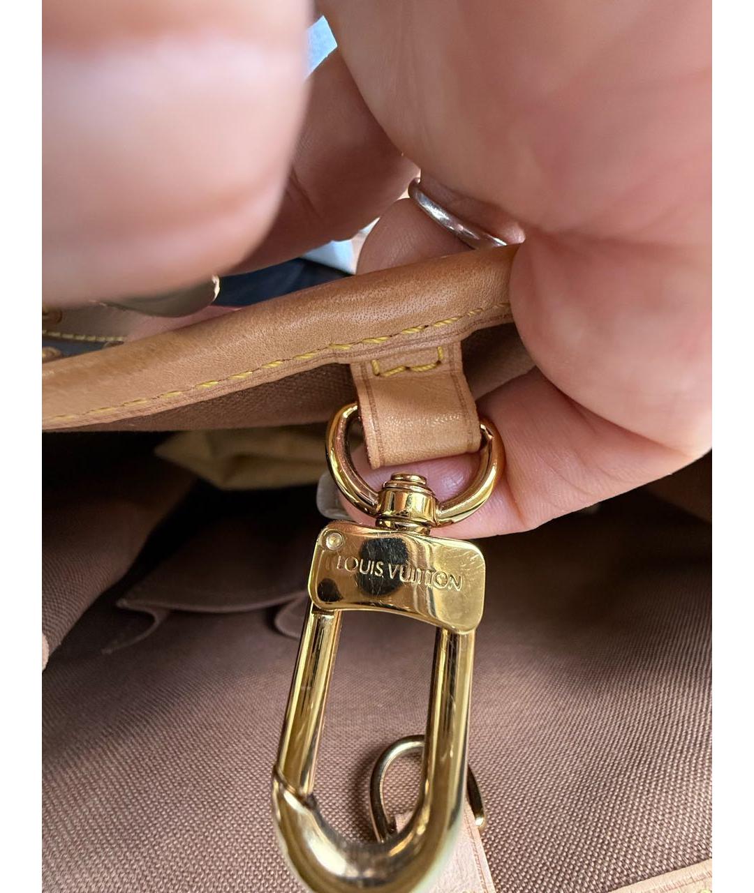 LOUIS VUITTON Коричневая сумка тоут, фото 5