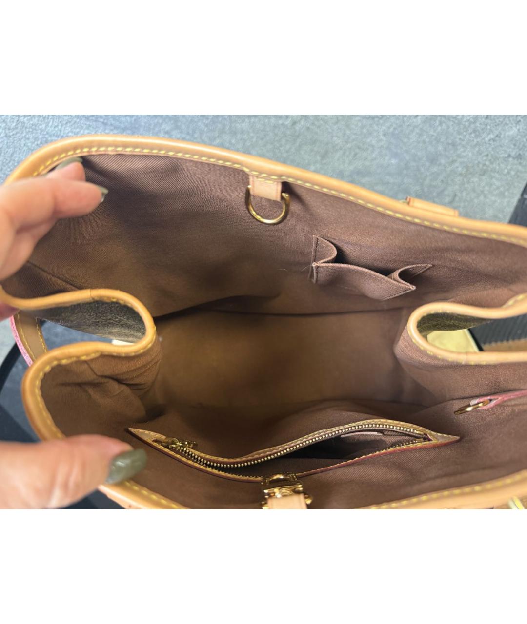 LOUIS VUITTON Коричневая сумка тоут, фото 4