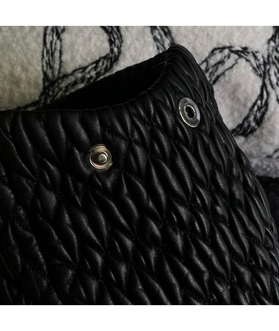 MIU MIU Черная кожаная сумка с короткими ручками, фото 4