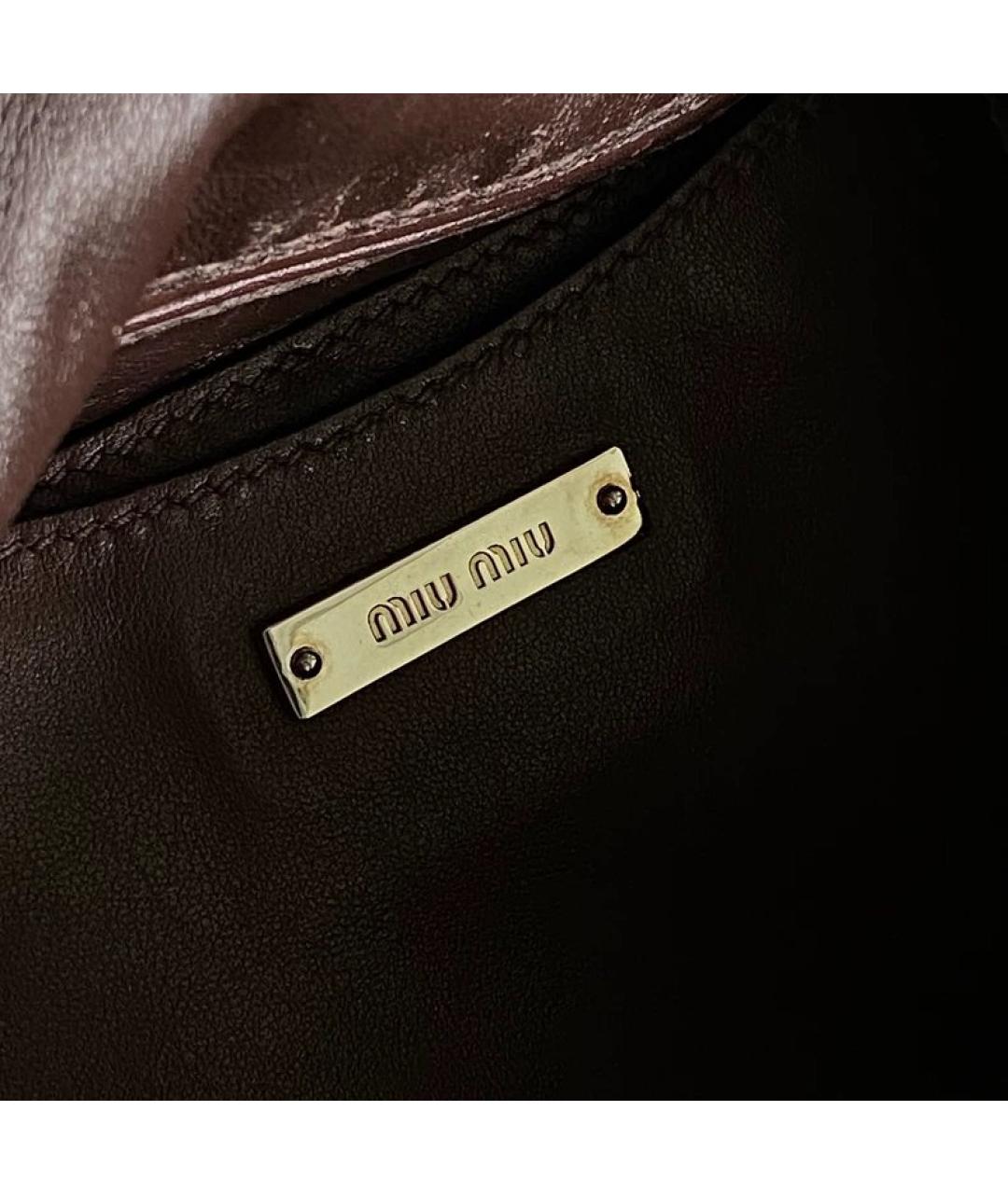 MIU MIU Розовая кожаная сумка тоут, фото 6