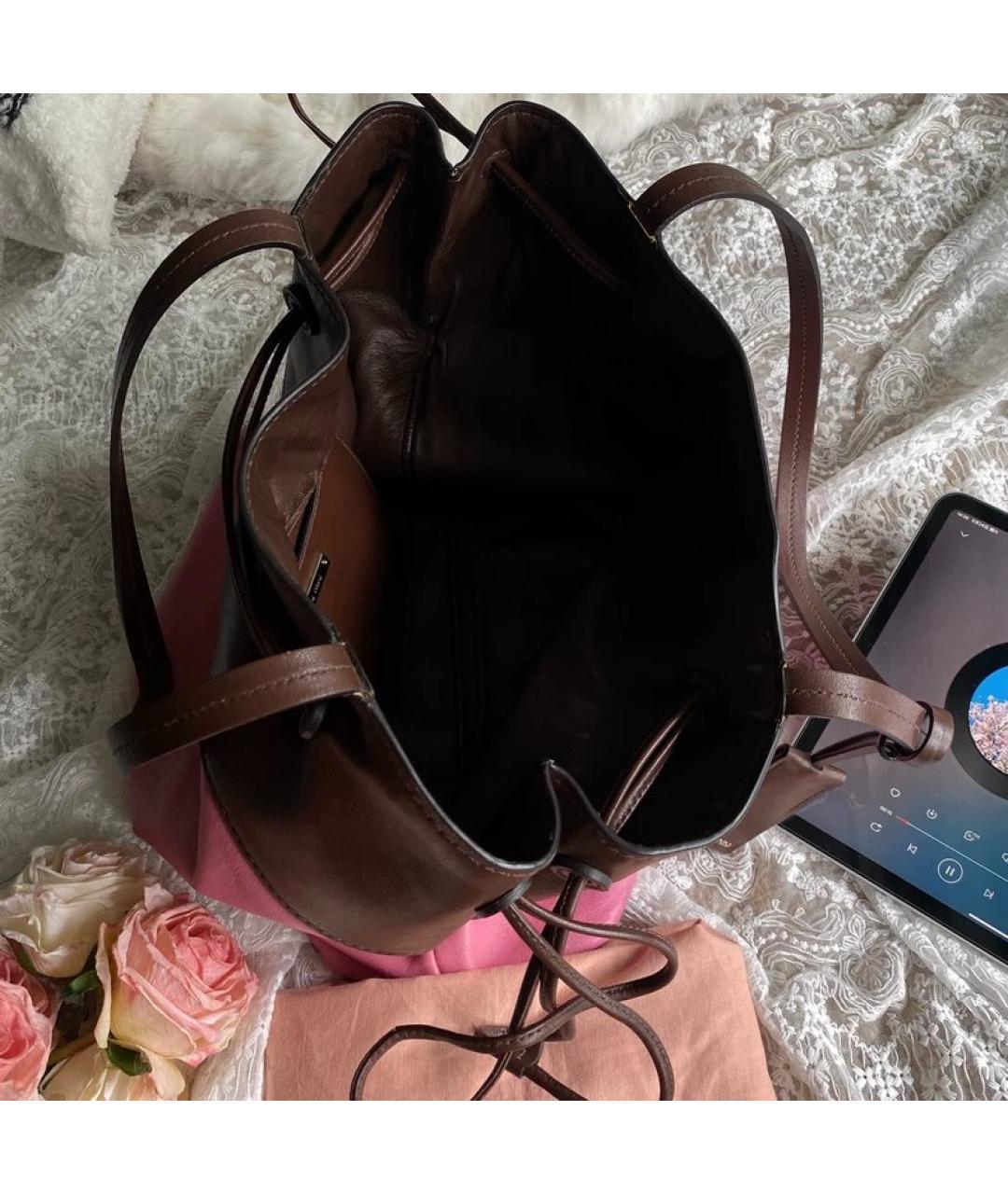 MIU MIU Розовая кожаная сумка тоут, фото 5