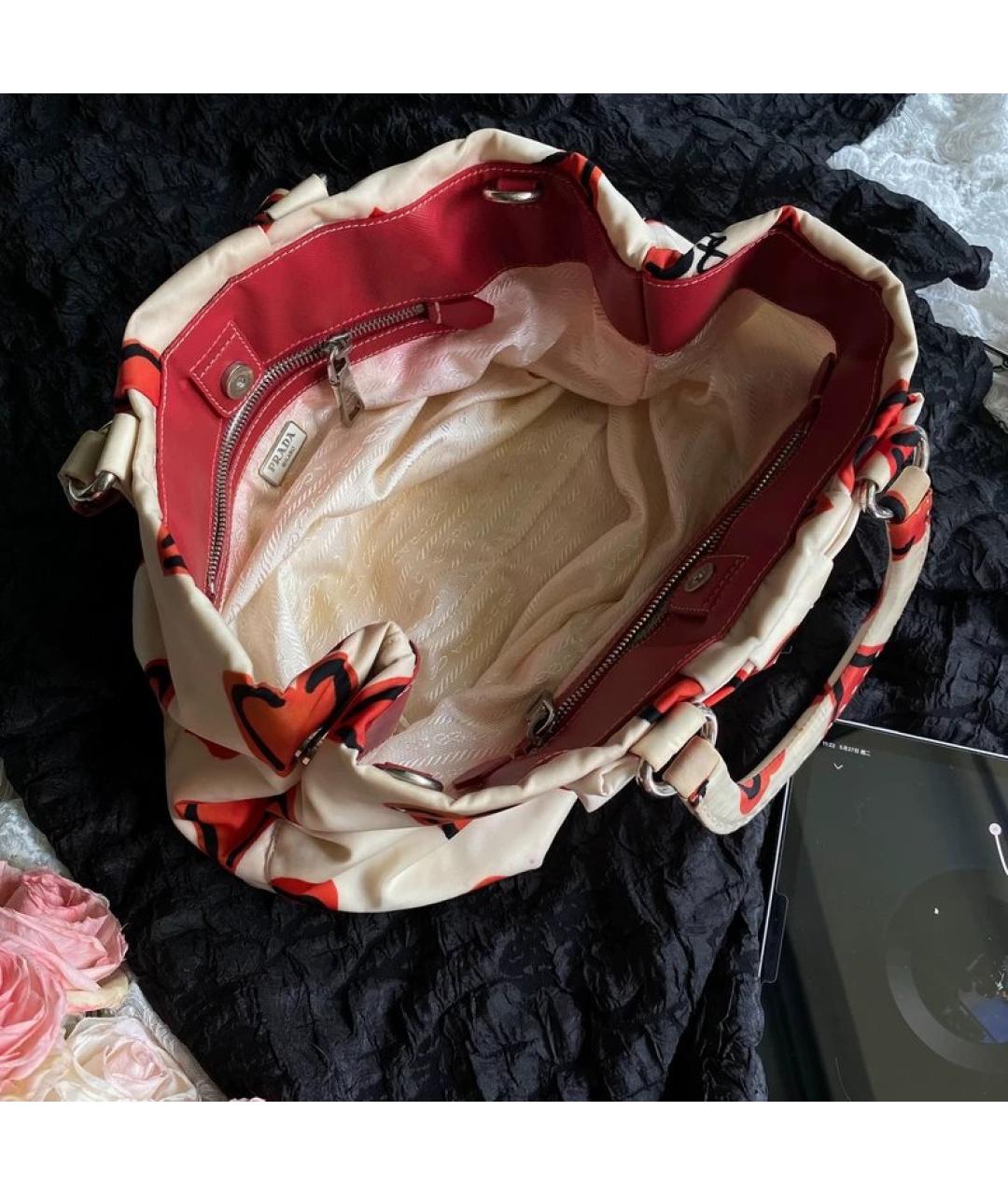 PRADA Мульти тканевая сумка с короткими ручками, фото 4