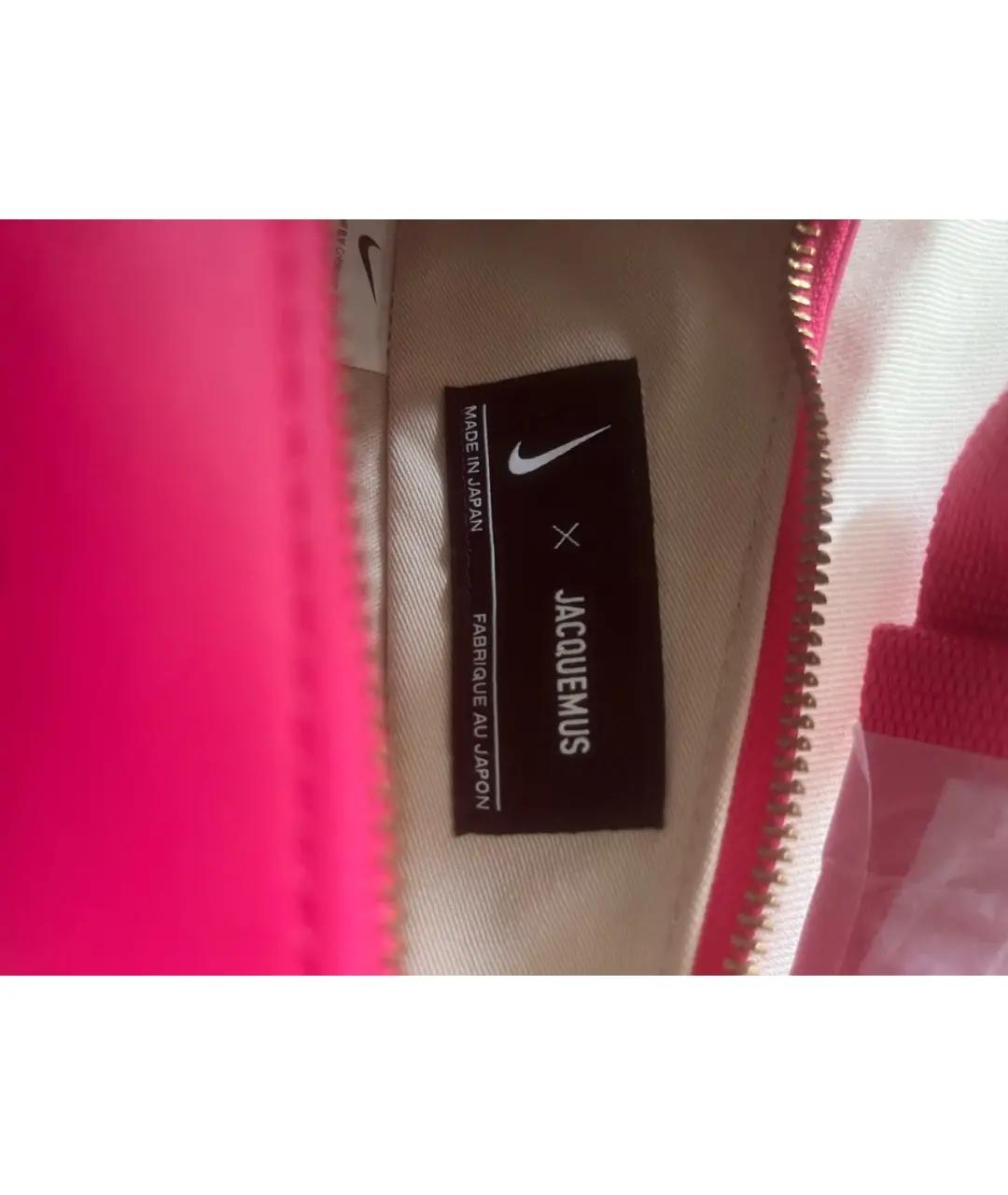 JACQUEMUS Фуксия кожаная сумка через плечо, фото 4