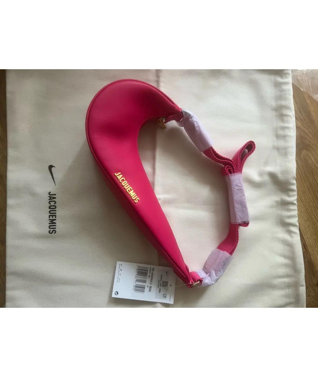 JACQUEMUS Фуксия кожаная сумка через плечо, фото 2