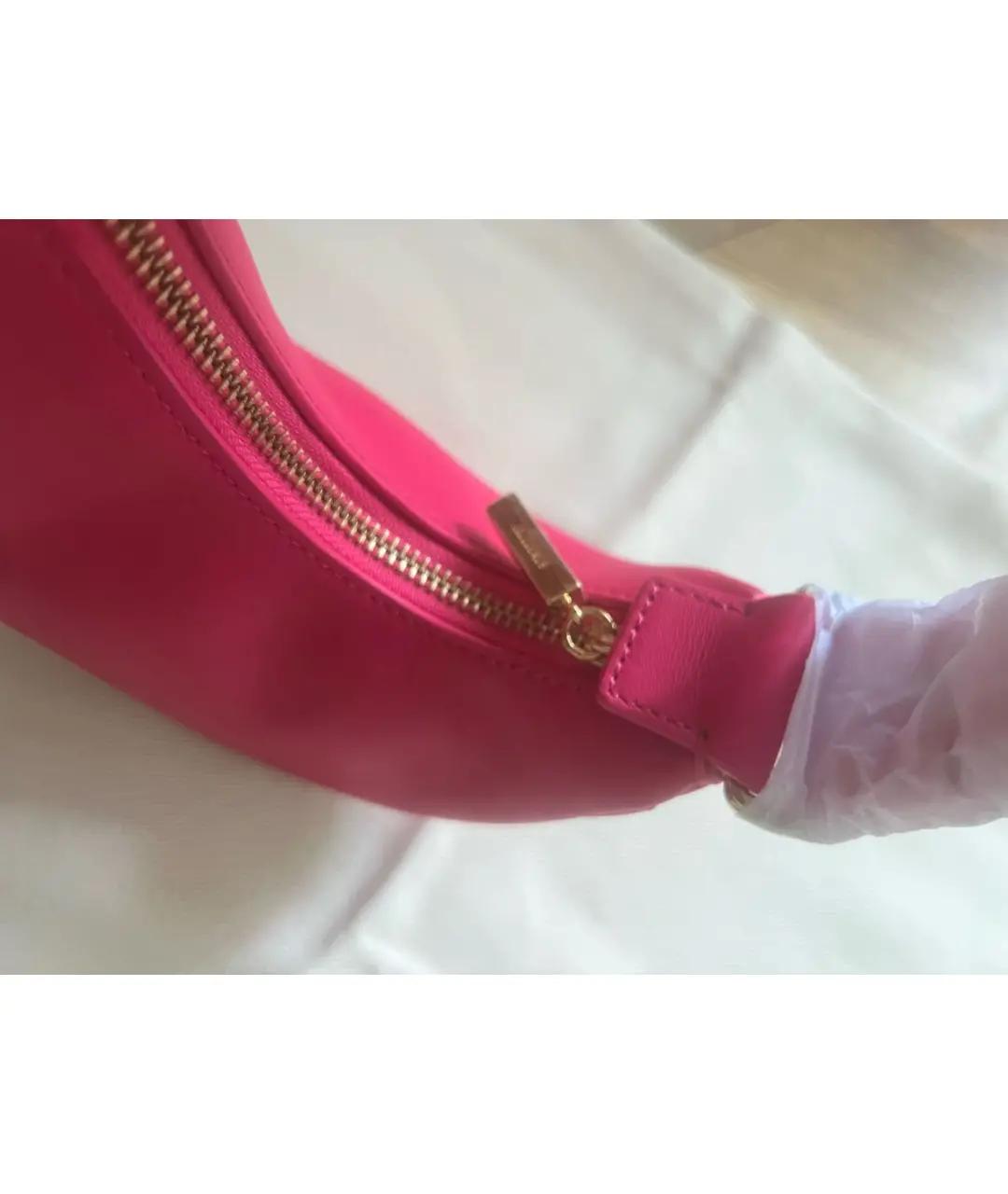 JACQUEMUS Фуксия кожаная сумка через плечо, фото 6