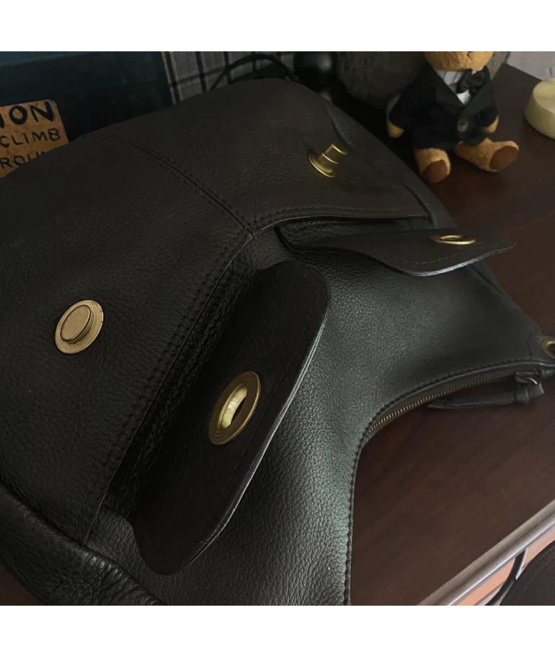 MIU MIU Коричневая кожаная сумка с короткими ручками, фото 5