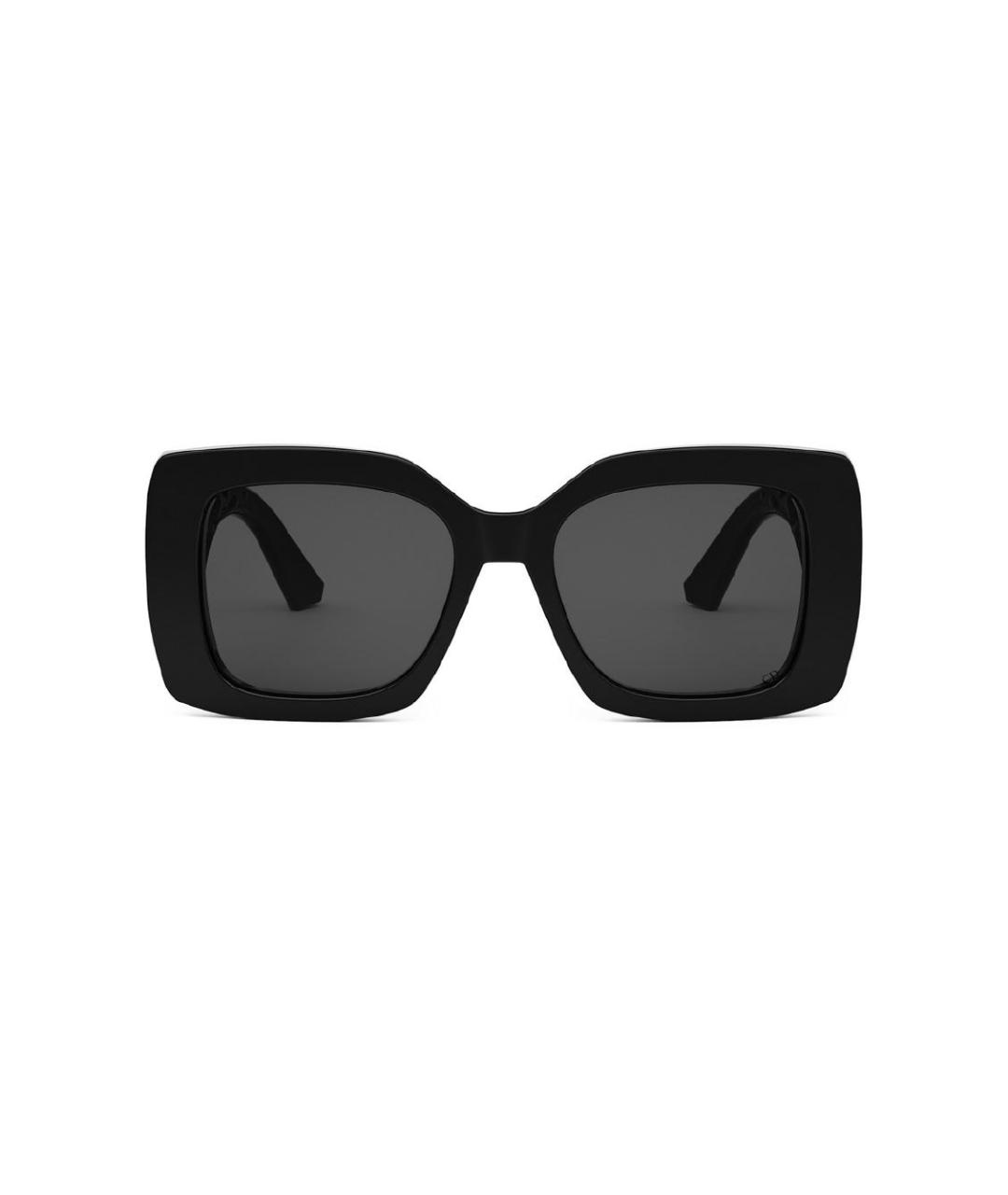 CHRISTIAN DIOR Черные пластиковые солнцезащитные очки, фото 2