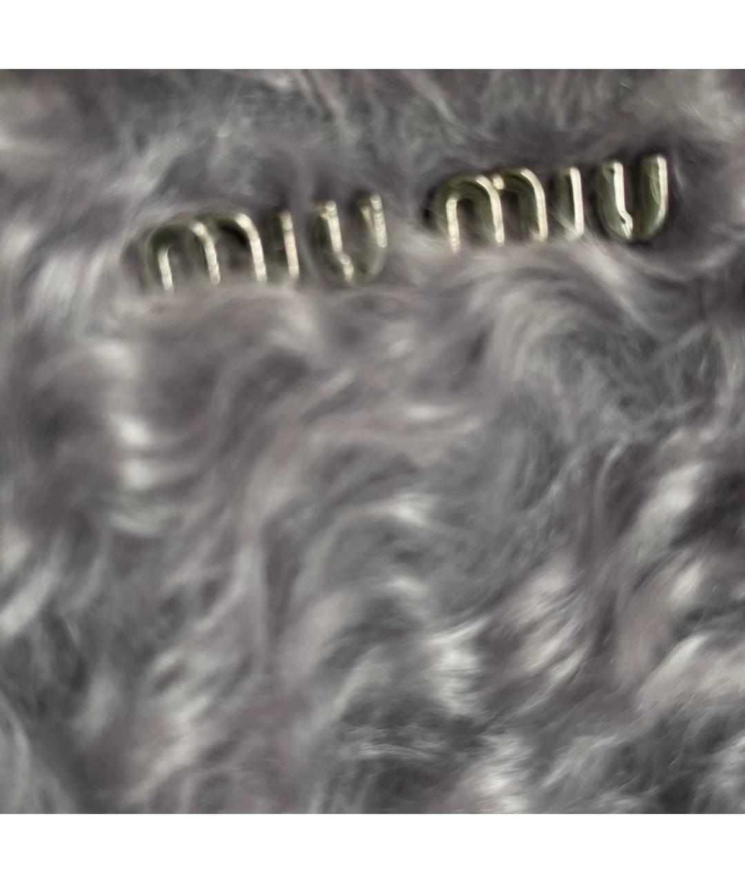 MIU MIU Меховая сумка с короткими ручками, фото 2