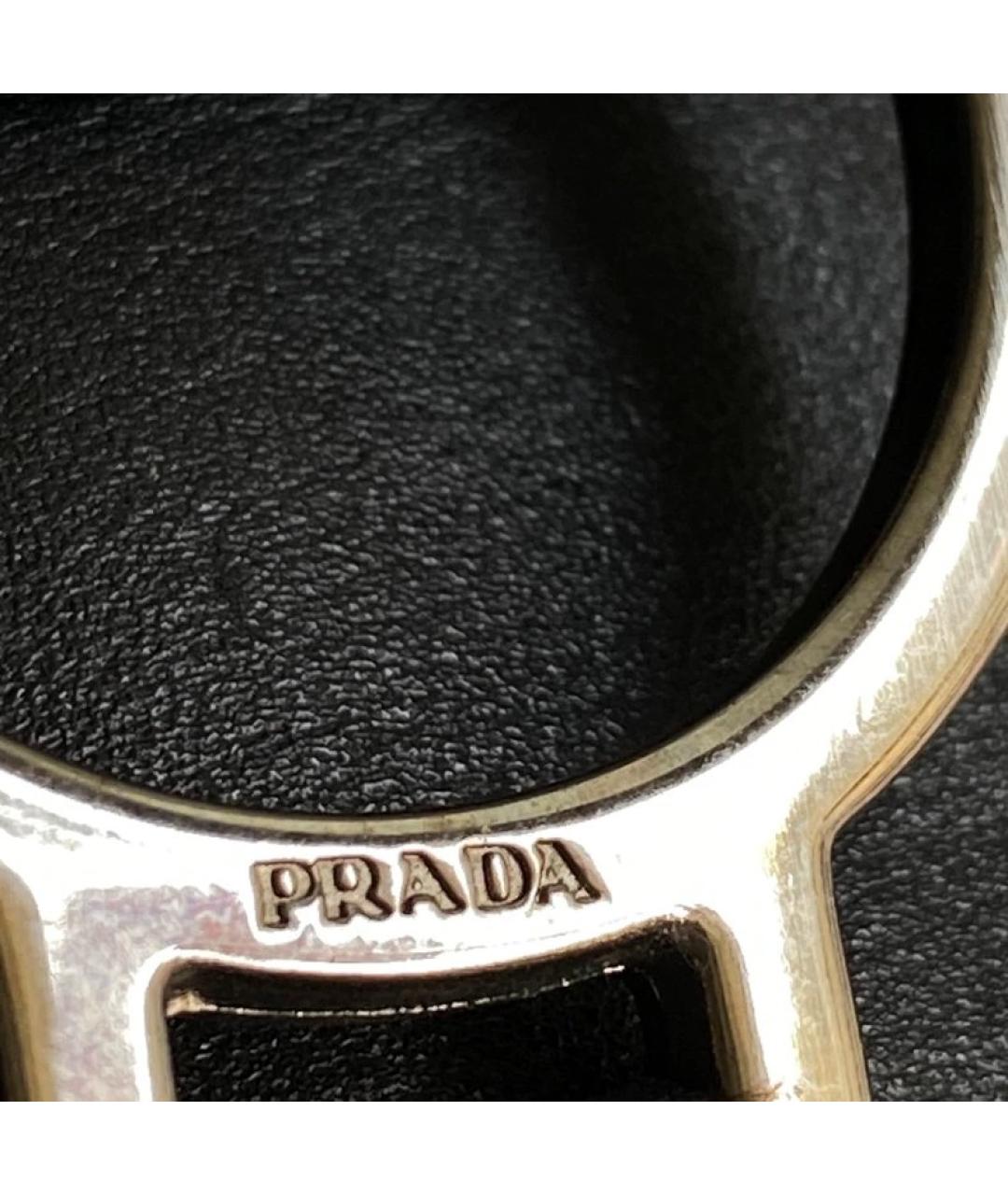 PRADA Черная кожаная сумка с короткими ручками, фото 3