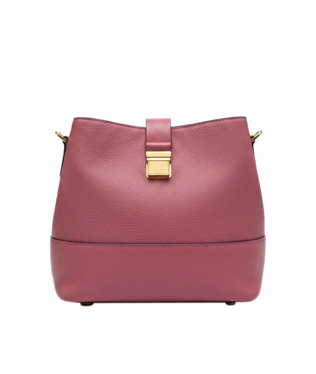 MIU MIU Розовая кожаная сумка с короткими ручками, фото 1