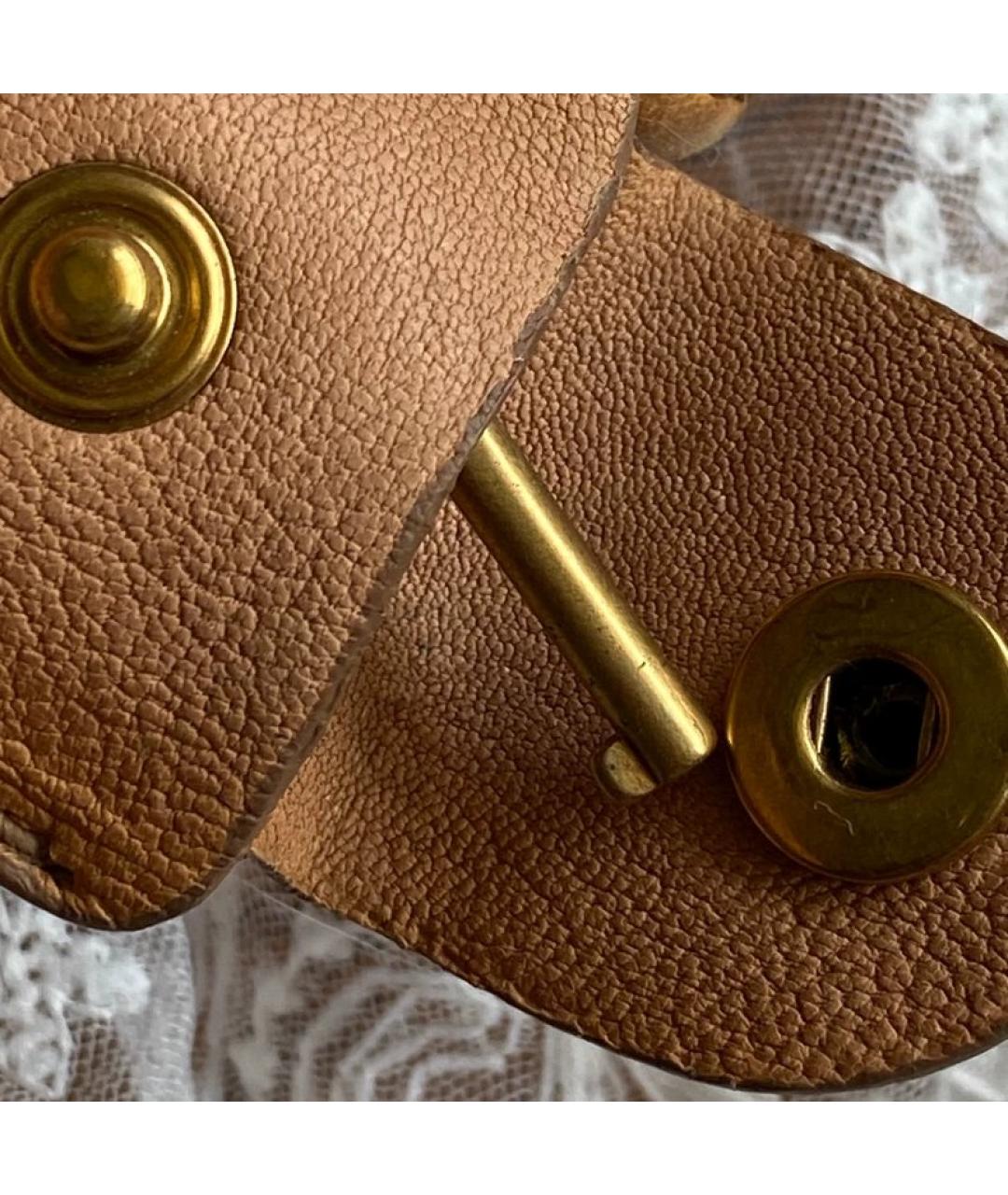 MIU MIU Коричневая кожаная сумка с короткими ручками, фото 8
