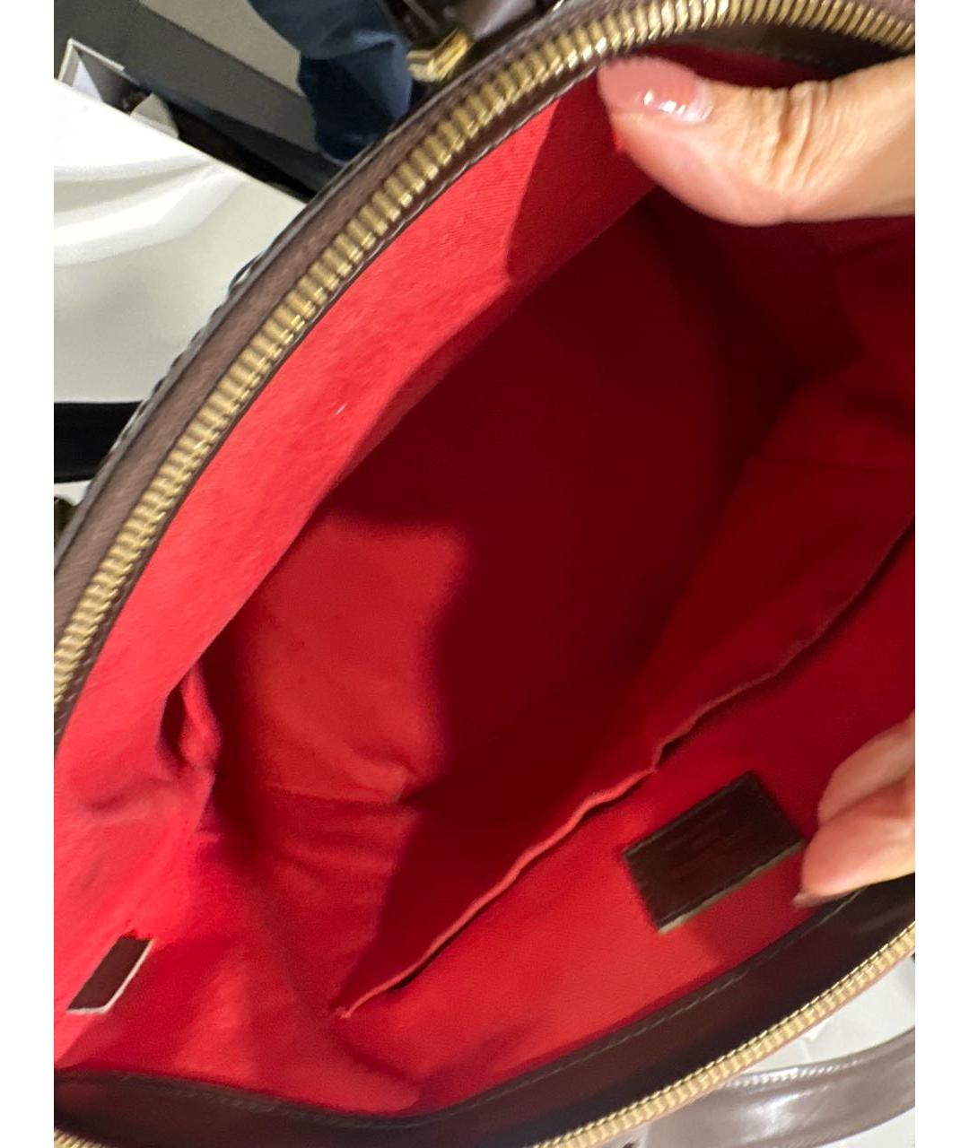 LOUIS VUITTON Коричневая сумка тоут, фото 7