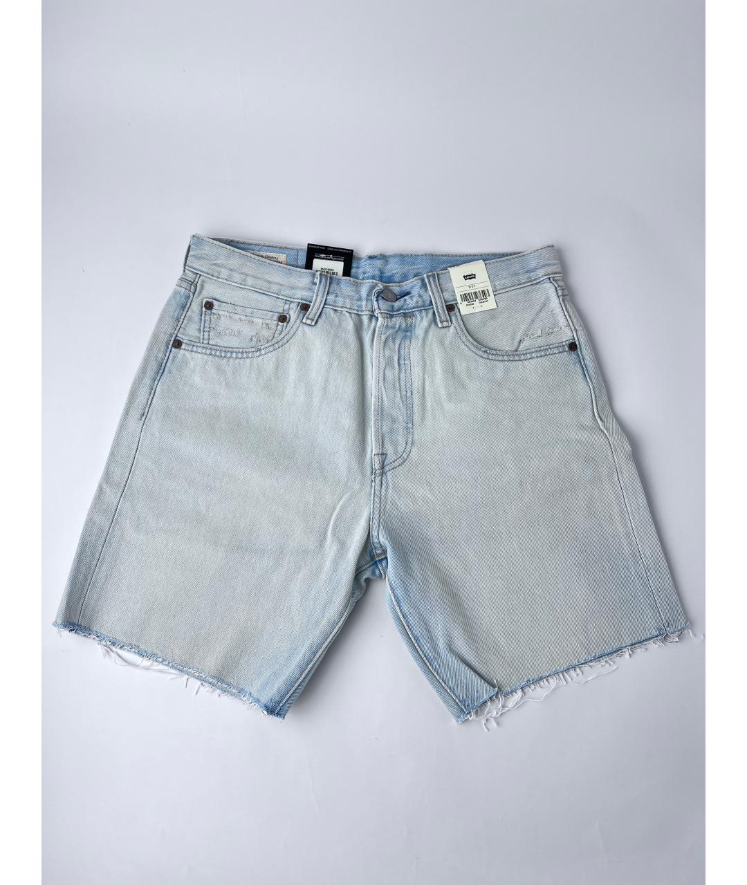 LEVI'S Голубые хлопковые шорты, фото 2