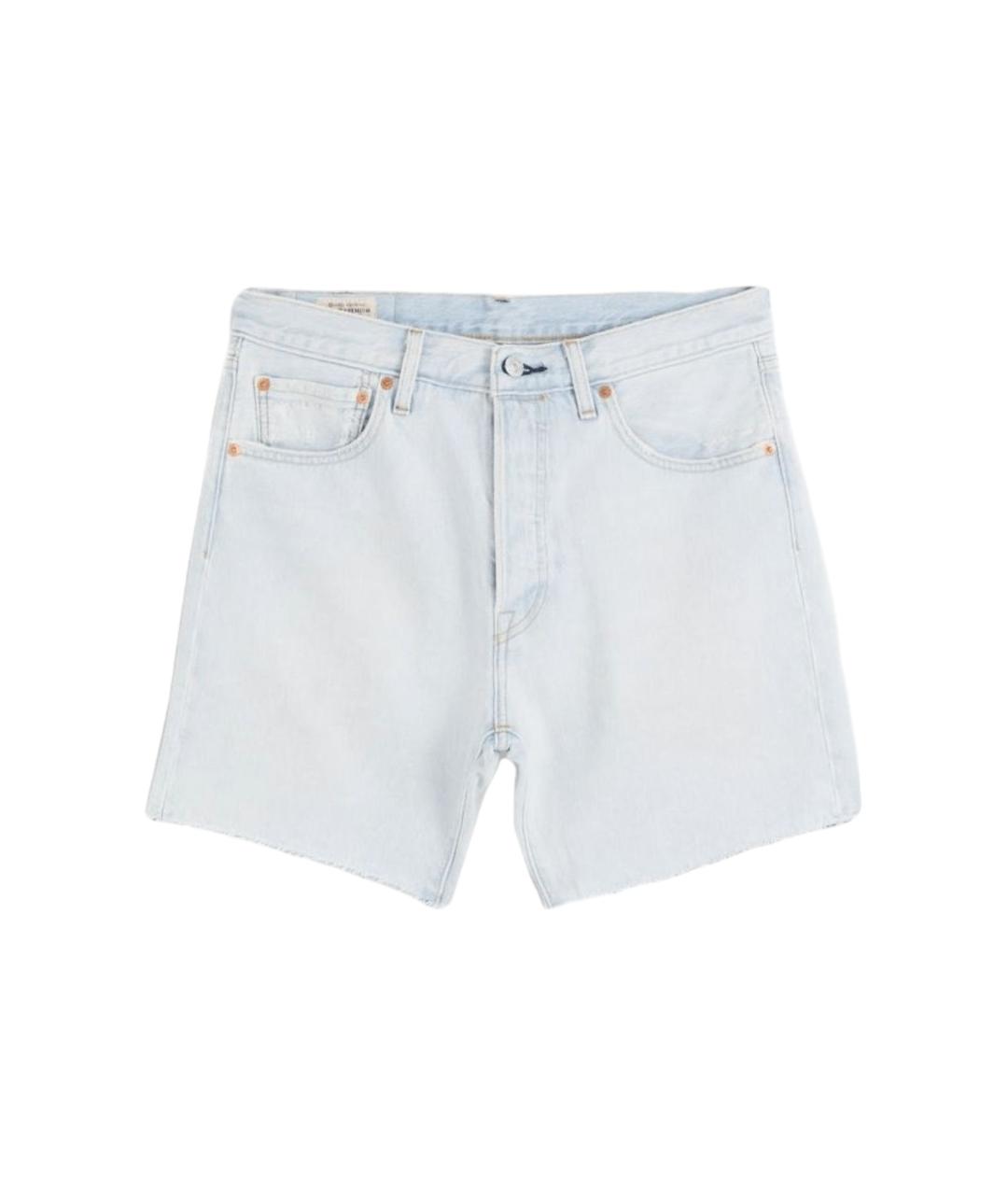 LEVI'S Голубые хлопковые шорты, фото 1