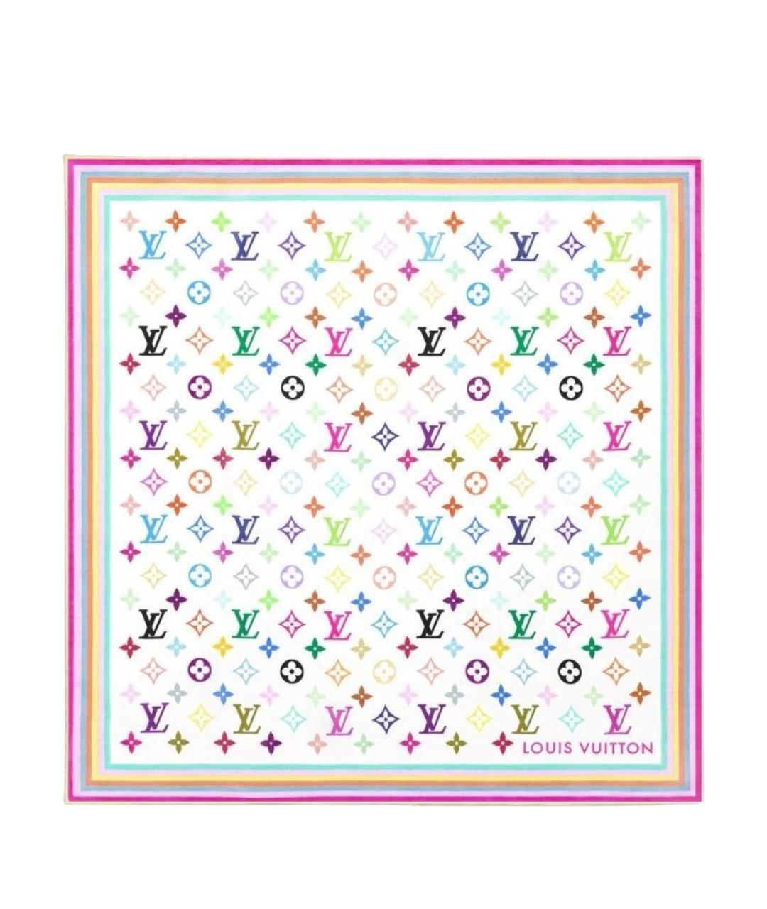 LOUIS VUITTON Мульти шелковый платок, фото 1