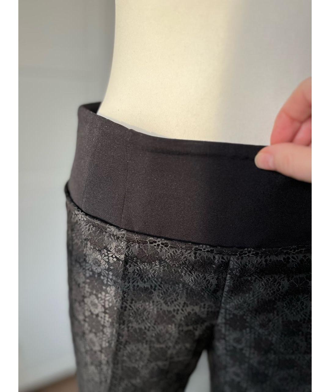 STELLA MCCARTNEY Черные хлопковые брюки узкие, фото 5