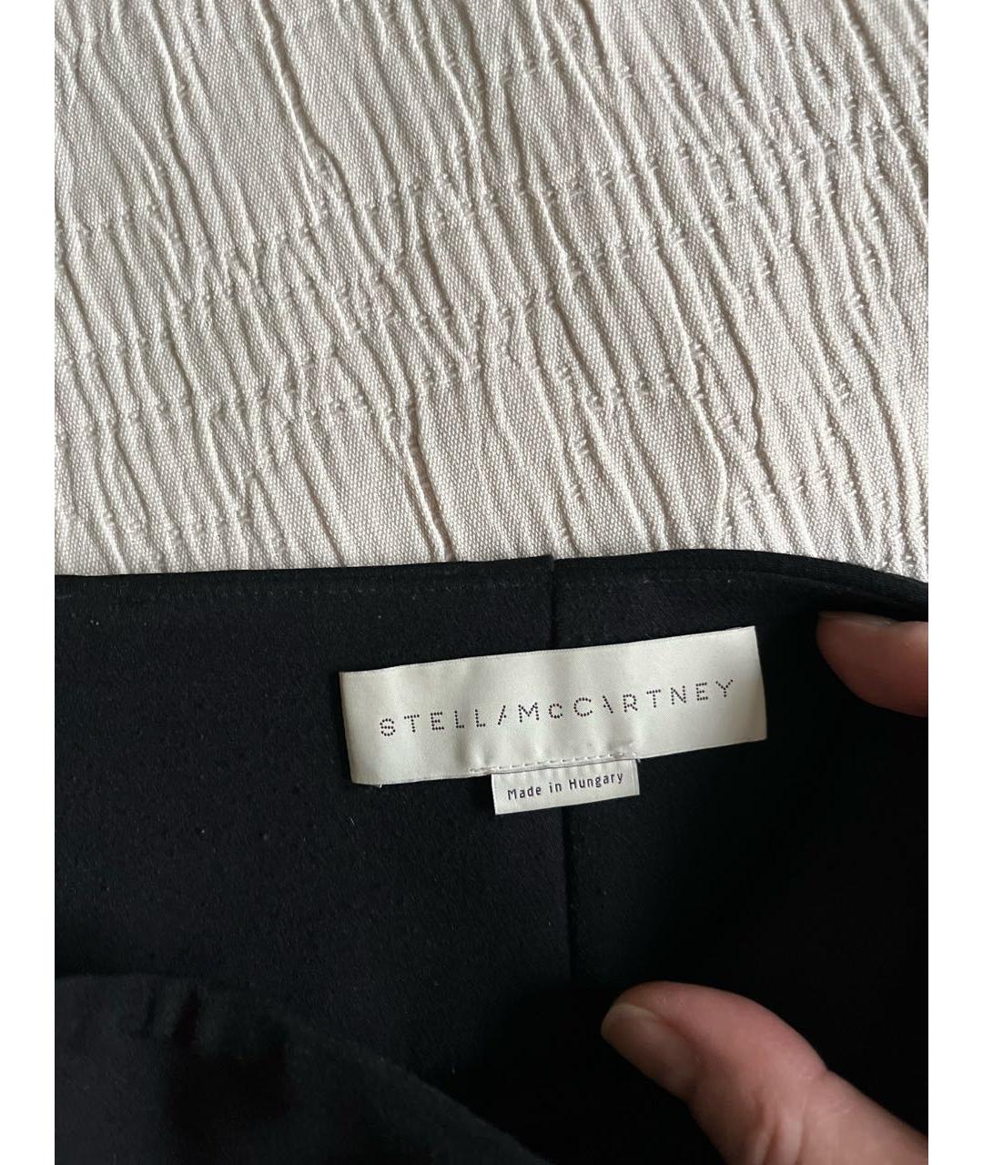 STELLA MCCARTNEY Черные хлопковые брюки узкие, фото 4