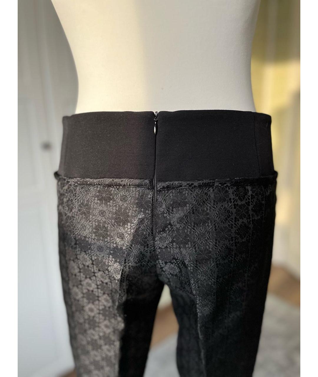 STELLA MCCARTNEY Черные хлопковые брюки узкие, фото 2