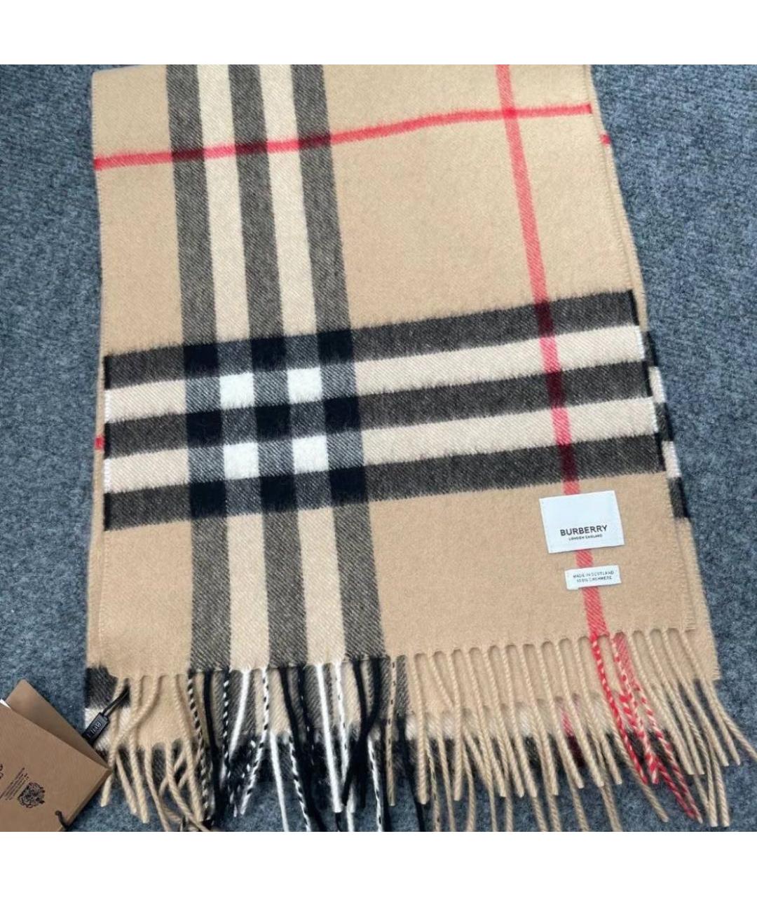 BURBERRY Мульти кашемировый шарф, фото 2