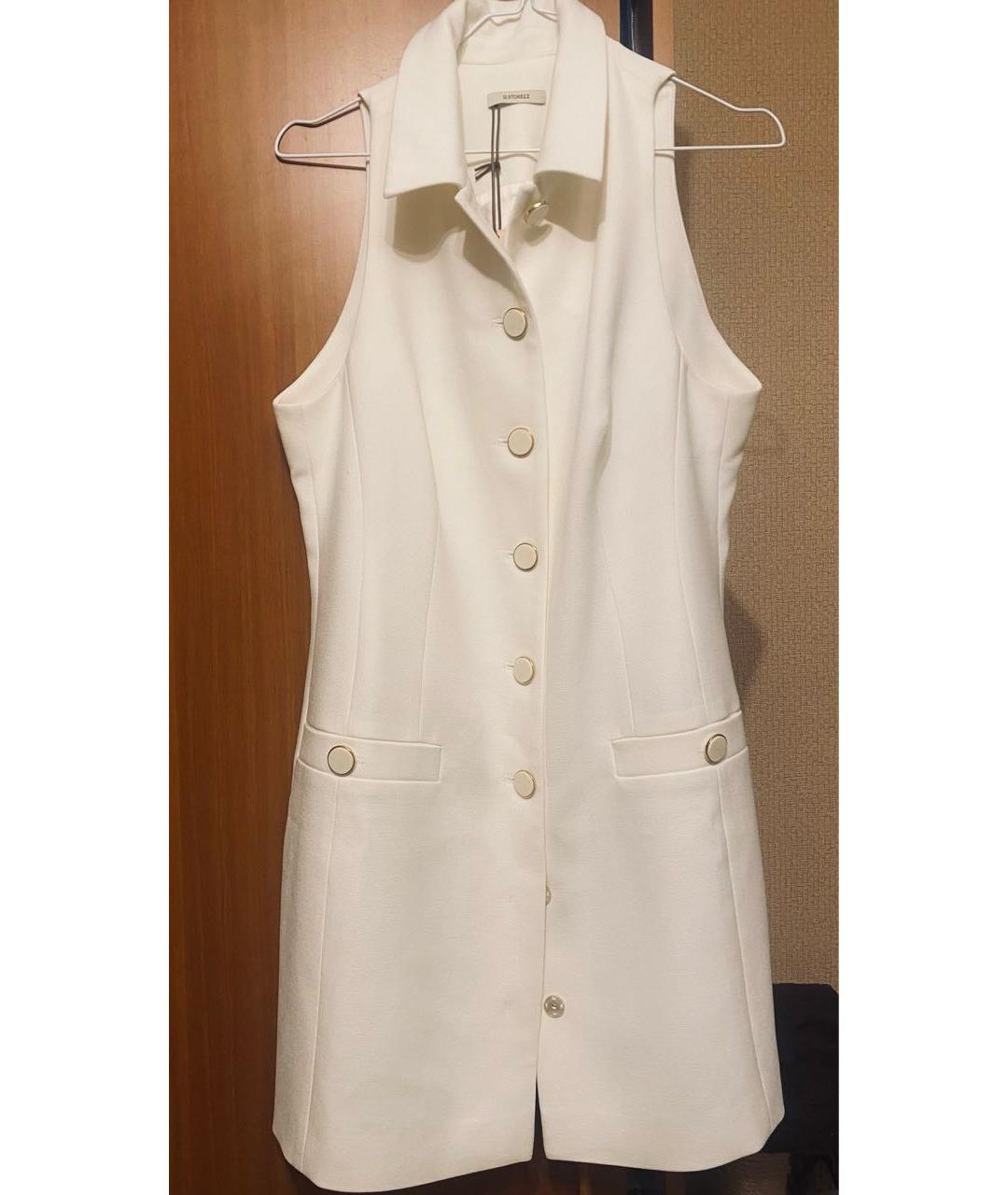 12 STOREEZ Белое полиэстеровое платье, фото 5